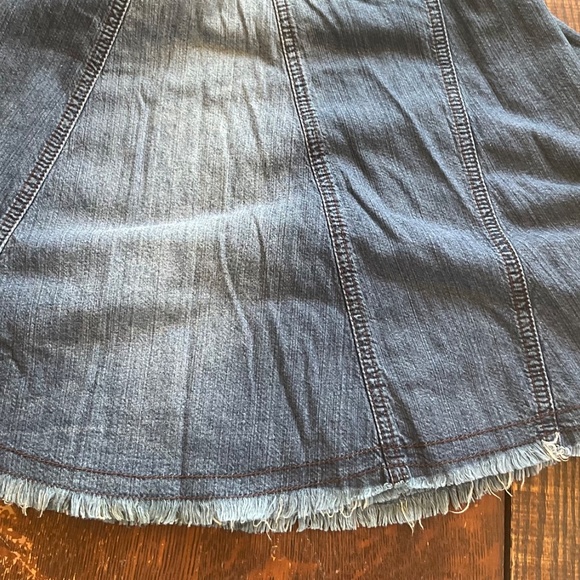 GEORGE COLLECTION  Long  Blue Jean skirt size 34 waist   Vintage - Picture 7 of 16